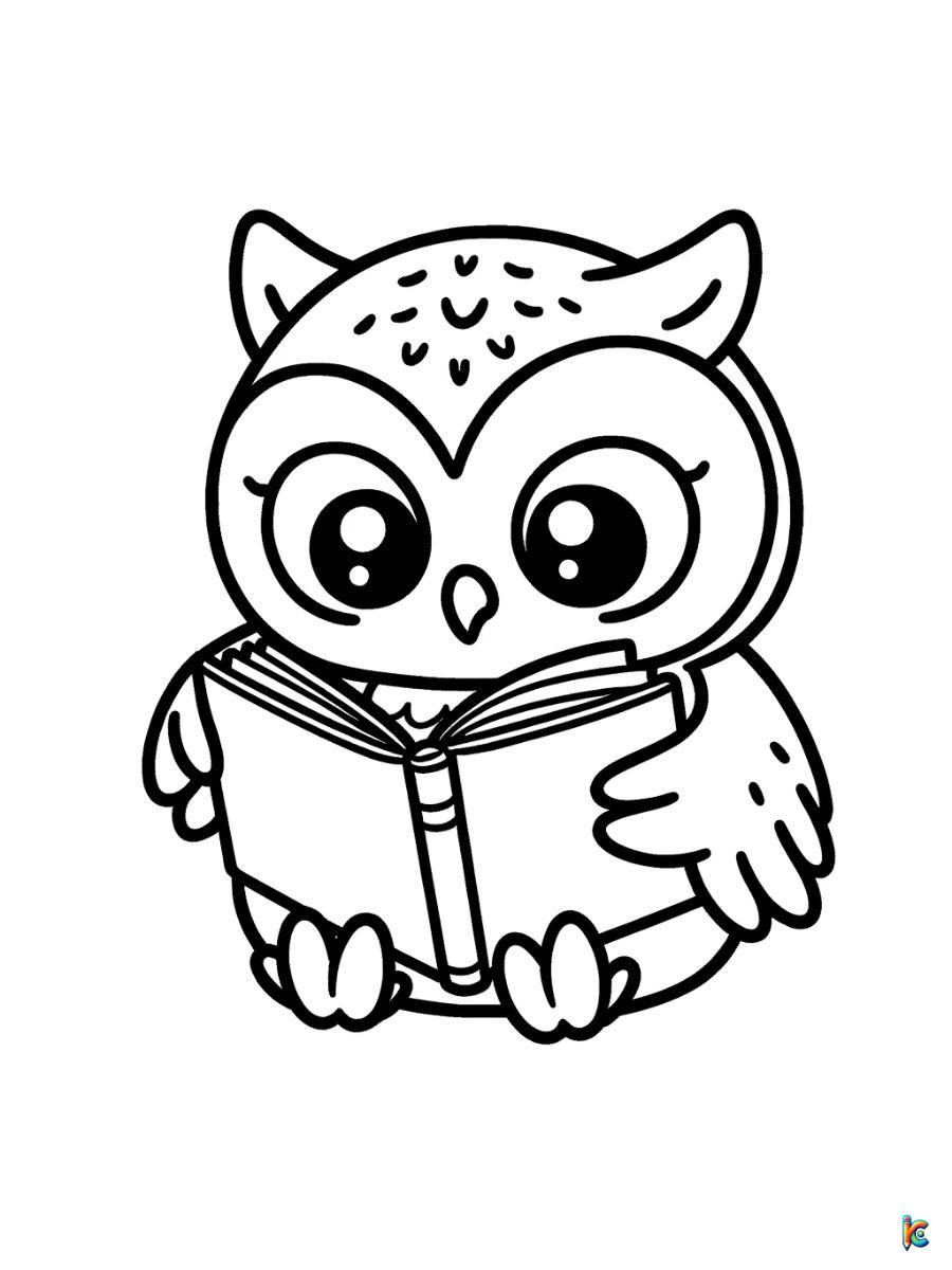 owl coloring pages free