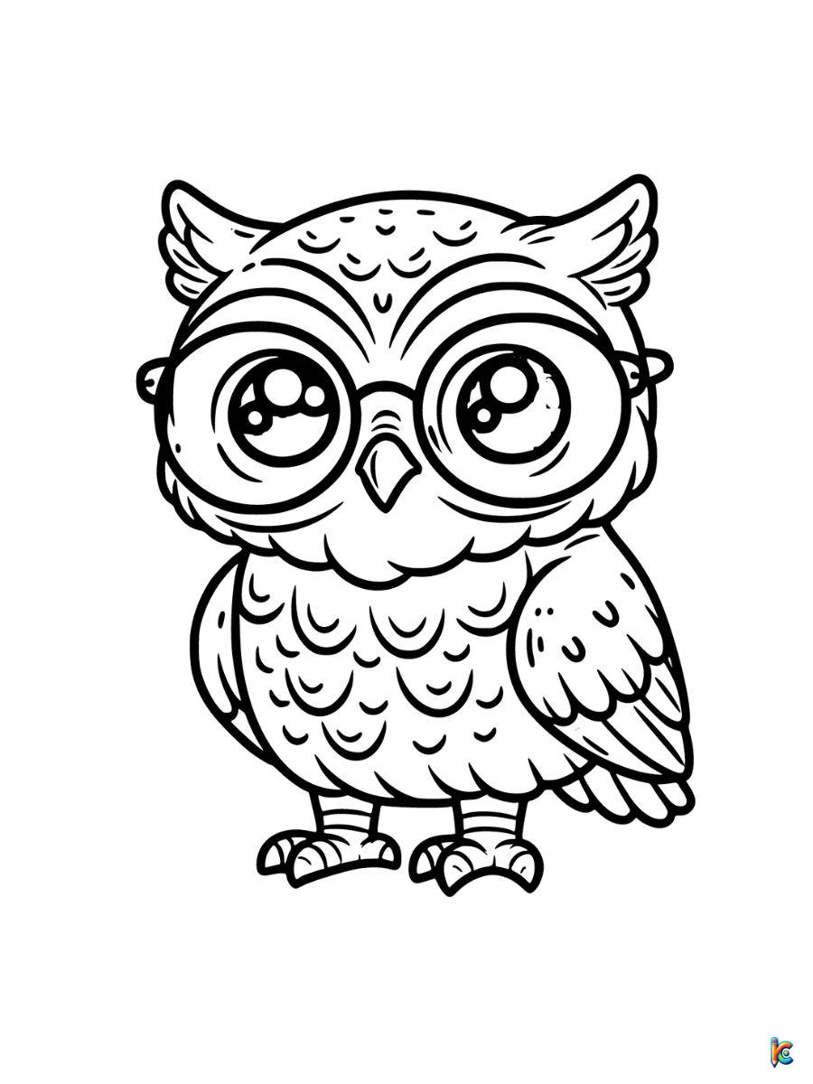 owl coloring pages printable