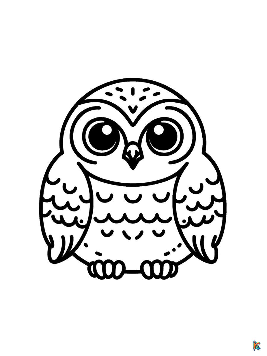 owl printable coloring pages