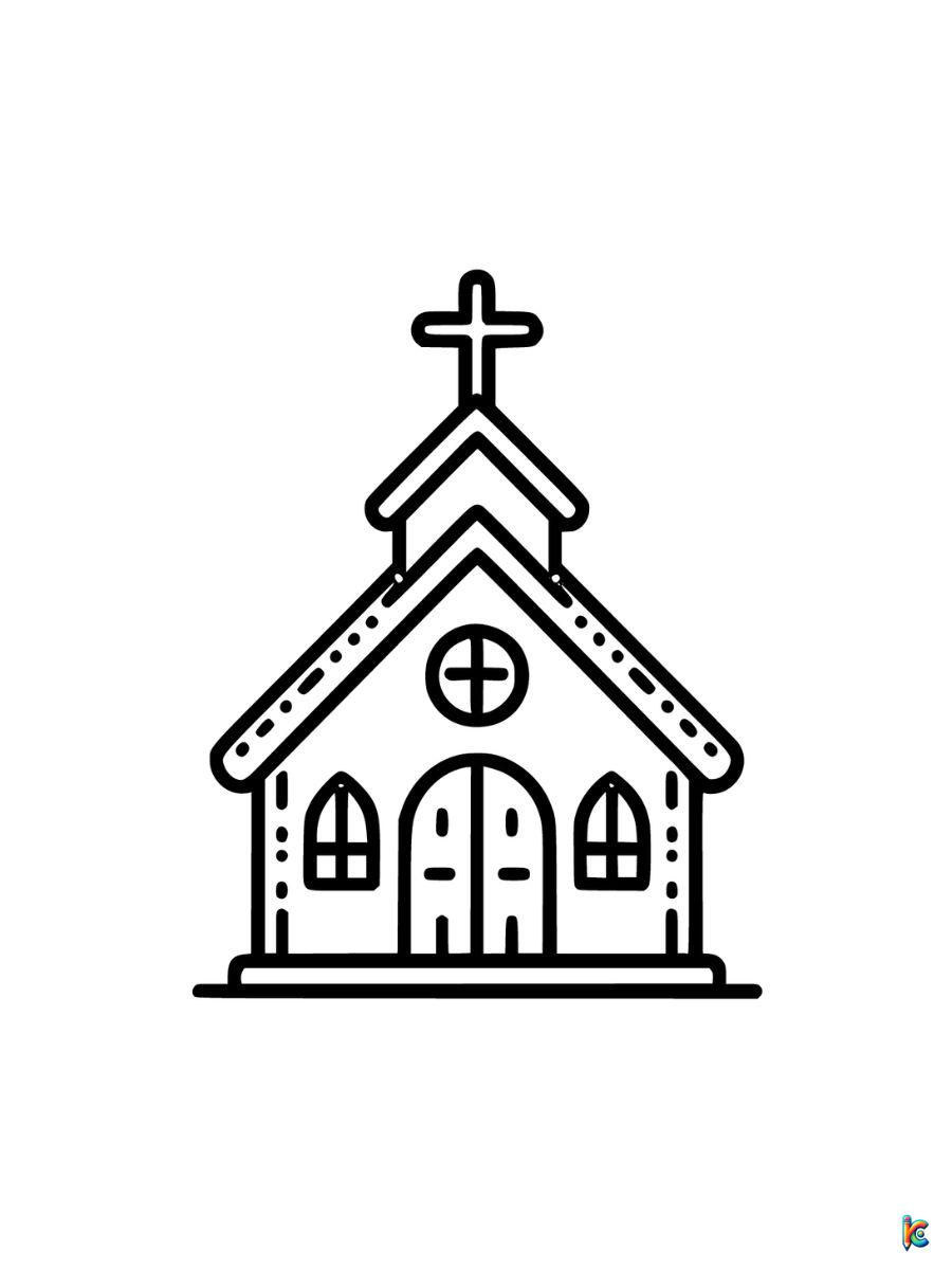 preschool church coloring pages