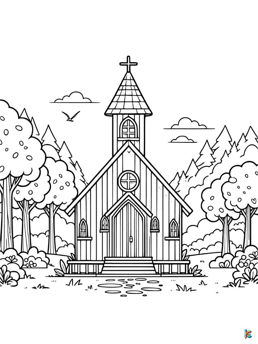 Church Coloring Pages – ColoringPagesKC