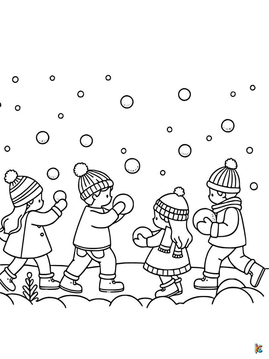 printable coloring pages winter