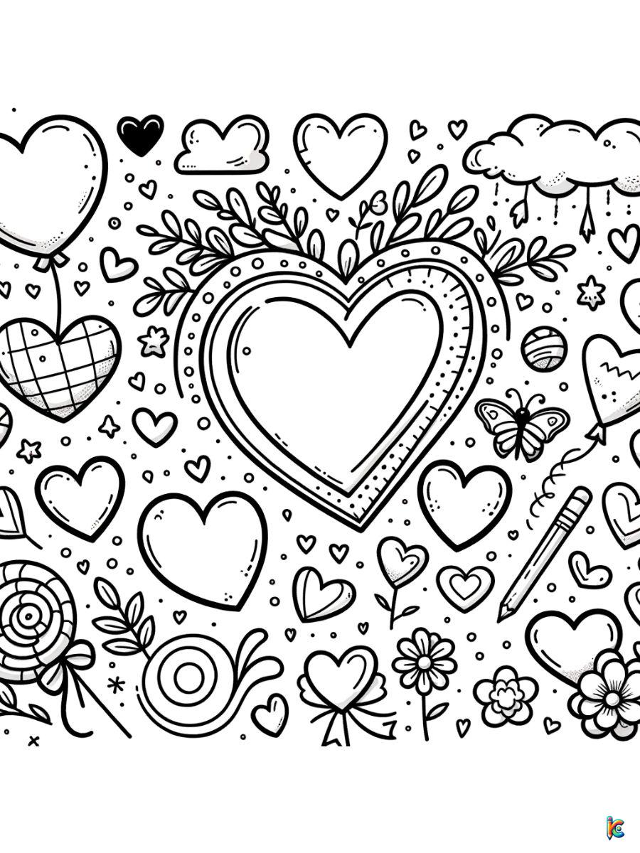 printable happy valentines day coloring pages