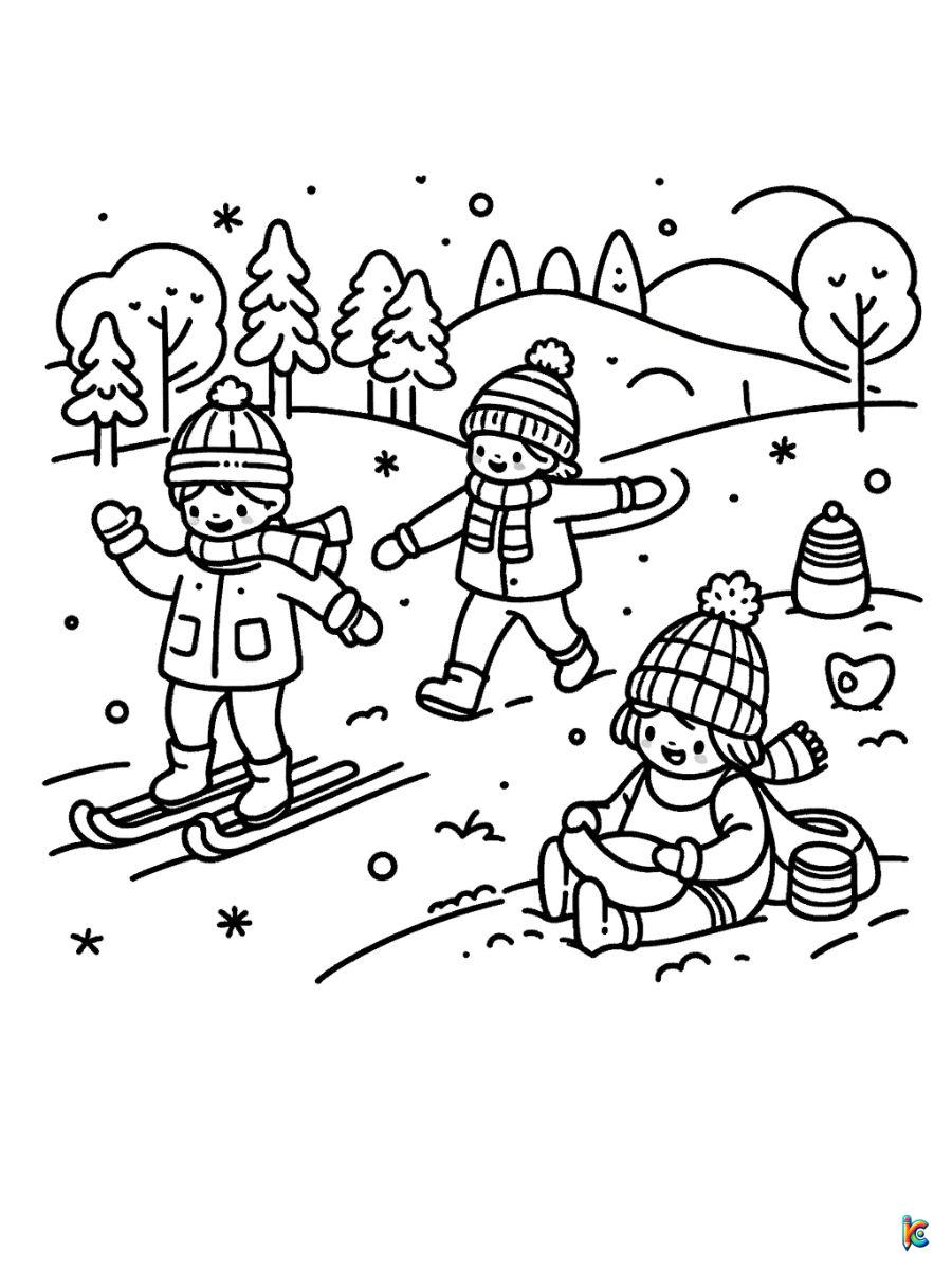 printable winter coloring pages