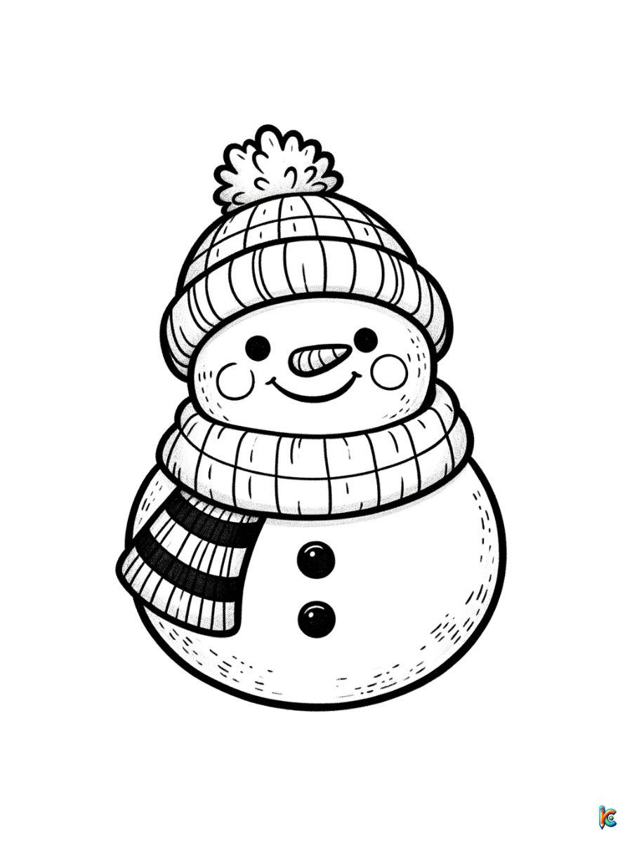 snowman coloring pages free