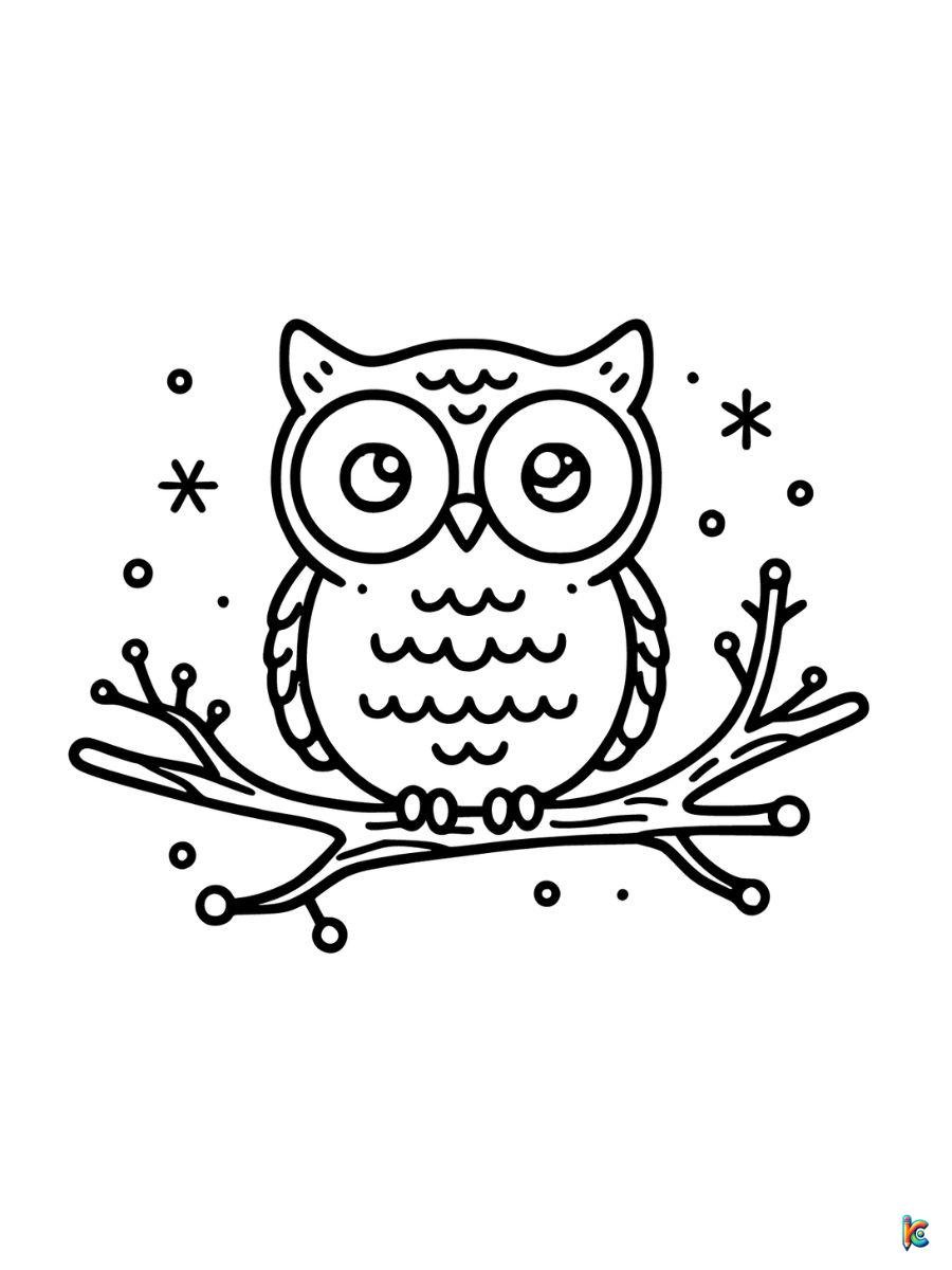 winter animals coloring pages