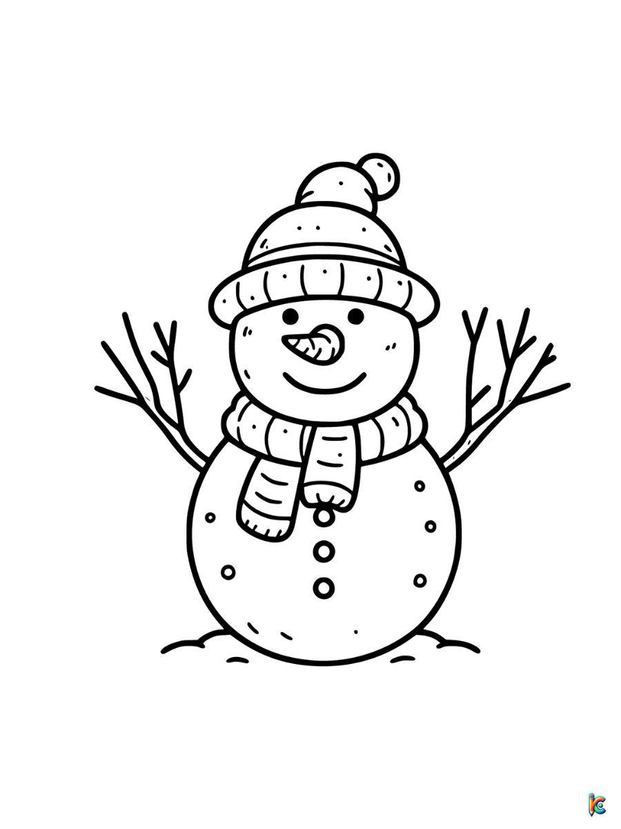 winter coloring pages for kids