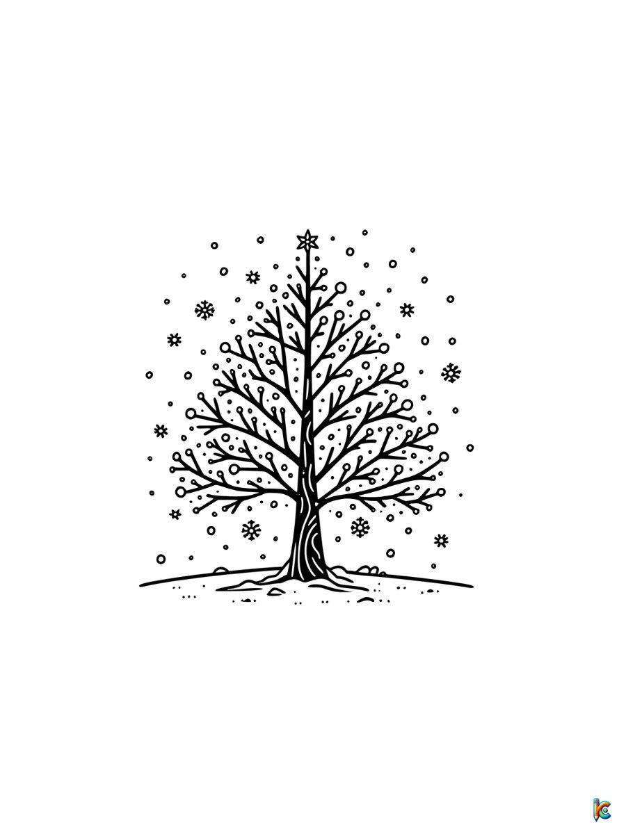 winter coloring pages for kindergarten